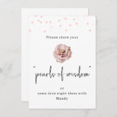 Moderne Roze Stippen Parels van Wijsheid Teken Kaart (Voorkant / Achterkant)