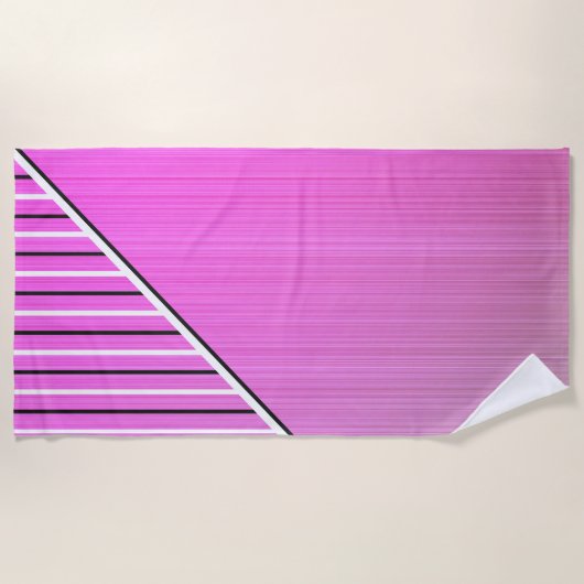 Moderne Roze Strandlaken (Voorkant)