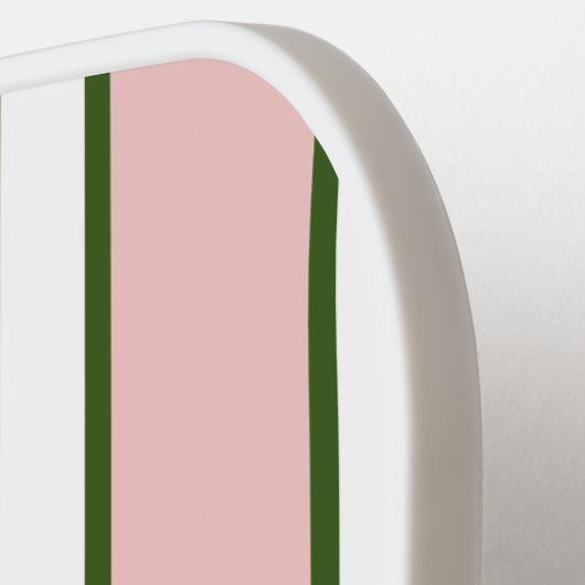 Moderne roze streep Pickleball Paddle (Links Detail)