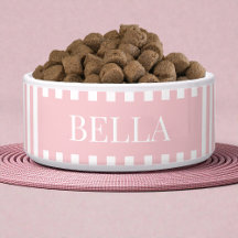 Moderne Roze Strepen Patroon Persoonlijke Hond Die