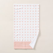Moderne Roze Strepen Stippen Geruit Bad Handdoek (Handdoek)