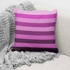 Moderne roze strepenpatroon kussen