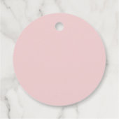 Moderne Roze Strik Coquette Afstudeercap Afstudere Bedankjes Labels (Achterkant)