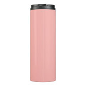 Moderne Roze Strik Naam Inspirerende Spreuk Thermosbeker (Achterkant)