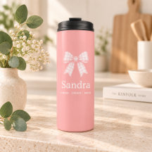 Moderne Roze Strik Naam Inspirerende Spreuk