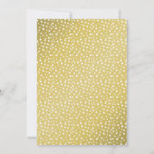 Moderne roze stripes Gold Custom Afstudeerder Part Kaart (Achterkant)