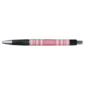 Moderne roze stripes op maat pen (Voorkant)
