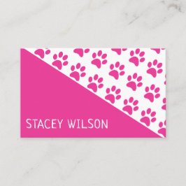 Moderne roze tandproever of tandheelkundige visitekaartje