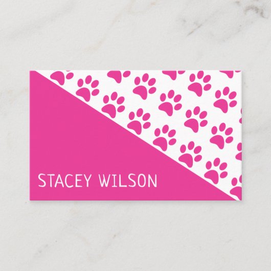 Moderne roze tandproever of tandheelkundige visitekaartje (Voorkant)