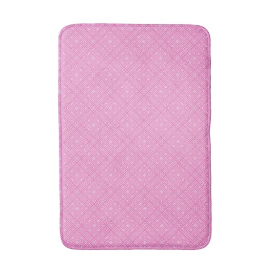 Moderne Roze Tartan Plaid Badmat (Voorkant Verticaal)