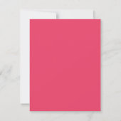 Moderne Roze Trendy Mix Match Huwelijk QR Code RSVP Kaartje (Achterkant)
