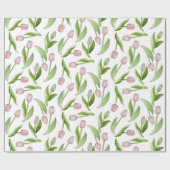 Moderne Roze Tulp Cadeaupapier (Vlak)