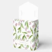 Moderne Roze Tulp Dank u Partij Bedankdoosjes (Geopend)