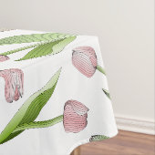 Moderne Roze Tulp Tafelkleed (Voorbeeld)