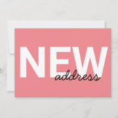 Moderne roze Typografie Bewegende Aankondiging (Voorkant)