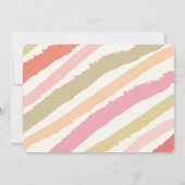 Moderne Roze Typografie Kleurrijk Meisje Baby show Kaart (Achterkant)