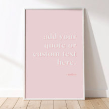 Moderne roze typografie Voeg uw eigen citaat toe
