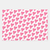 Moderne roze Valentijnsdag die papier S verpakt Inpakpapier Vel (Voorkant 3)