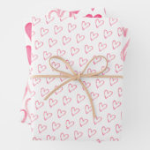 Moderne roze Valentijnsdag die papier S verpakt Inpakpapier Vel (In situ)