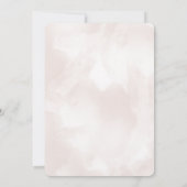 Moderne Roze Verjaardagsfeestuitnodiging Kaart (Achterkant)