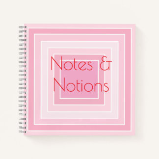 Moderne roze verloop tegelpatroon notitieboek