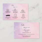 Moderne roze verloopzorg visitekaartje (Voorkant / Achterkant)