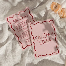 Moderne roze vet funky retro chique bruiloft detai