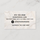 Moderne roze Visitekaartje van de zijde (Achterkant)