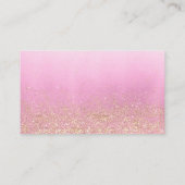 Moderne roze vlinders Baby shower luier Raffle Informatiekaartje (Achterkant)