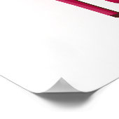 Moderne roze vormgeving glitter en hoge niveaus poster (Hoek)