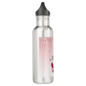 Moderne roze vormgeving glitter en hoge niveaus waterfles  (Links)