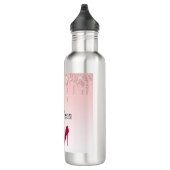 Moderne roze vormgeving glitter en hoge niveaus waterfles  (Rechts)