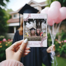 Moderne Roze Vrouwelijke Afstudeer Silhouet Rand