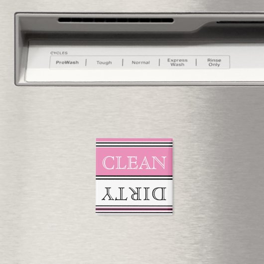 Moderne roze wasmachine Dirty Clean Magnet (Insitu (Vaatwasser))