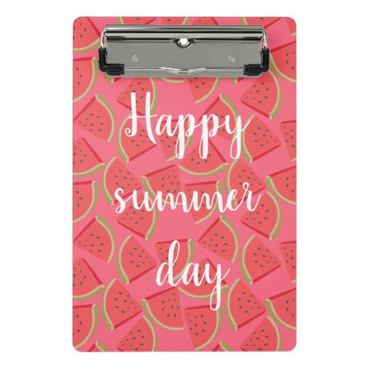 Moderne roze watermeloen, zomer mini klembord (Voorkant)