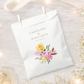 Moderne roze Waterverf - Aangepaste namen bruiloft Bedankzakje (Geknipt)