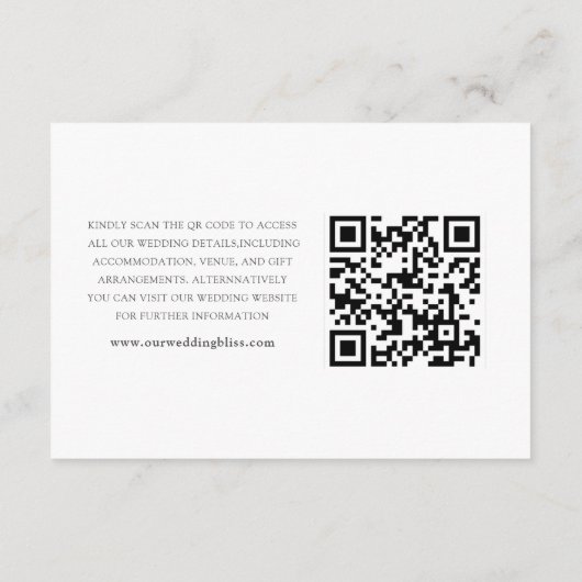 Moderne roze Waterverf bloemenbruiloft Details Informatiekaartje (Achterkant)