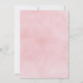 Moderne Roze Waterverf Brunch en Bruisend Kaart (Achterkant)