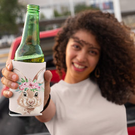 Moderne roze Waterverf bundel met bloemen Blikjeskoeler