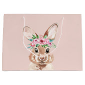 Moderne roze Waterverf bundel met bloemen Groot Cadeauzakje (Voorkant)