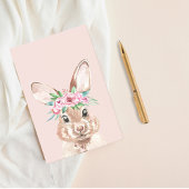 Moderne roze Waterverf bundel met bloemen Post-it® Notes