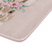 Moderne roze Waterverf bundel met bloemen Snijplank (Hoek)