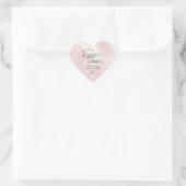 Moderne Roze Waterverf Cloud Nine Baby Hart Sticker (Tas)