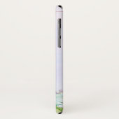 Moderne roze Waterverf Floral Case-Mate iPhone Case (Achterkant/links)