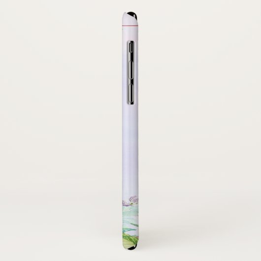 Moderne roze Waterverf Floral Case-Mate iPhone Case (Achterkant/links)