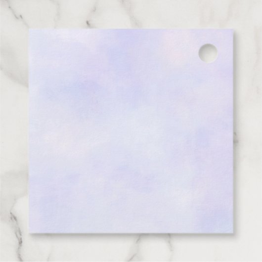 Moderne roze Waterverf Floral Lijst Dank u wel Bedankjes Labels (Achterkant)