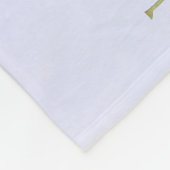 Moderne roze Waterverf Floral Lijst Fleece Deken (Hoek)