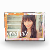 Moderne roze Waterverf Klasse van het Blok van de (Voorkant)