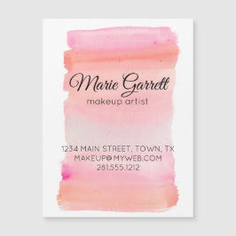 Moderne roze Waterverf penseel magnetisch Kaart