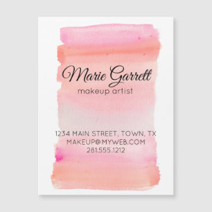 Moderne roze Waterverf penseel magnetisch Kaart